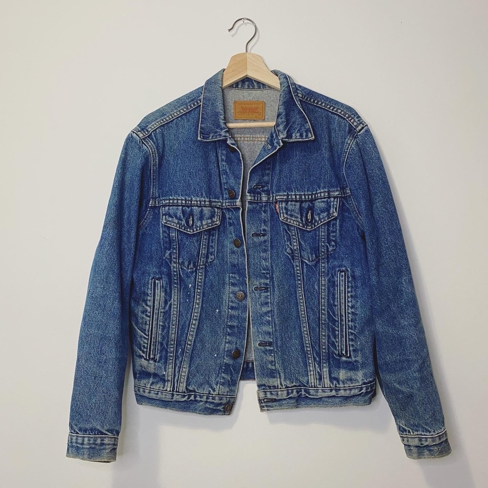 Vintage Levis Trucker Denim Jacket Mid Blue Size S